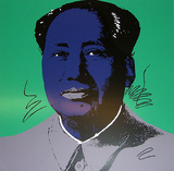 Mao Tse-Tung Kopf Blau-Lila Serigrafía por Andy Warhol Mao Tse-Tung Kopf Blau-Lila Serigrafía por Andy Warhol