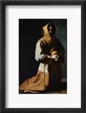 St Francis Of Assisi Estampe encadrée par Francisco de Zubaran