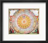 Copernican Universe, 1660 Framed Giclee Print by Andreas Cellarius