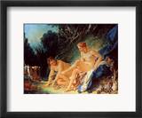 Boucher: Diana Bathing Framed Giclee Print by Francois Boucher