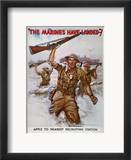 Wwii Recruiting Poster Estampe encadrée par James Montgomery Flagg