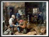 Village Barber-Surgeon Poster by Adriaen Brouwer