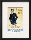 World War I: Navy Poster Framed Giclee Print by Howard Chandler Christy