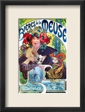 Beer Ad By Mucha, C1897 Framed Giclee Print by Alphonse Mucha