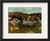 Gauguin: Swineherd, 1888 Framed Giclee Print by Paul Gauguin