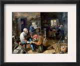 Village Barber-Surgeon Framed Giclee Print by Adriaen Brouwer