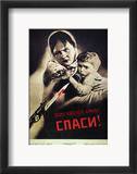 Soviet Poster, 1942 Estampe encadrée par Viktor Koretsky