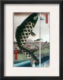 Hiroshige: Kites, 1857 Impressão giclée emoldurada por Utagawa Hiroshige Hiroshige: Kites, 1857 Impressão giclée emoldurada por Utagawa Hiroshige