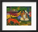 Gauguin: Arearea, 1892 Estampe encadrée par Paul Gauguin