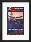 Trans-World Airlines 1950S Framed Giclee Print