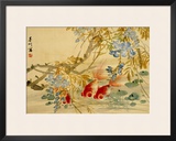 Goldfish Framed Giclee Print by Ni Tian