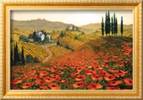 Hills of Tuscany II Framed Giclee Print by Steve Wynne