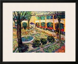 The Asylum Garden at Arles, c.1889 Framed Giclee Print by Vincent van Gogh