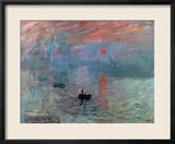 Impression, Sunrise, 1872 Gerahmter Giclée-Druck von Claude Monet