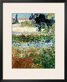 Garden in Bloom, Arles, c.1888 Framed Giclee Print by Vincent van Gogh