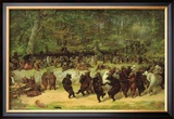 A Dança do Urso Impressão giclée emoldurada por William Holbrook Beard A Dança do Urso Impressão giclée emoldurada por William Holbrook Beard