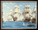 The Battle of Trafalgar Framed Giclee Print by Montague Dawson