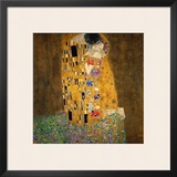 The Kiss, 1907-1908 Framed Giclee Print by Gustav Klimt