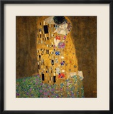 The Kiss, 1907-1908 Estampe encadrée par Gustav Klimt