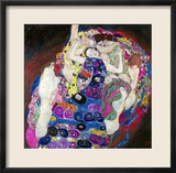 The Virgin (Die Jungfrau) Estampe encadrée par Gustav Klimt