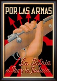 Take up Arms for Country, Food, and Justice Prints by J. Cabanas