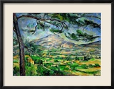 Mont Sainte-Victoire with Large Pine-Tree, circa 1887 Framed Giclee Print by Paul Cézanne