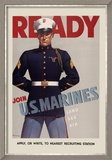 Join U.S. Marines Posters by Sundblom 