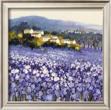 Champs D'Iris, Provence Posters by Hazel Barker