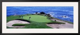 Golfers Pebble Beach, California, USA Framed Photographic Print by Panoramic Images 