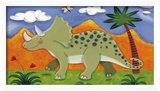 Timmy, der Triceratops Gerahmter Giclée-Druck von Sophie Harding