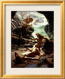 La grotte des nymphes de la tempête, 1903 Estampe encadrée par Edward John Poynter