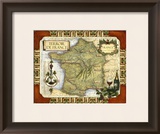 Wine Map of France Prints