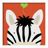 Kuckuck XII – hier ist das Zebra|Peek-a-Boo XII, Zebra Poster von Yuko Lau
