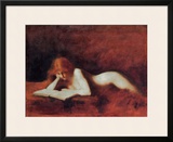 The Reader Framed Giclee Print by Jean-Jacques Henner