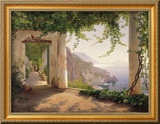 Amalfi Cappuccini Estampe encadrée par Carl Frederic Aagaard