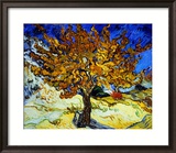 Maulbeerbaum, ca. 1889 Gerahmter Giclée-Druck von Vincent van Gogh