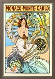 Monaco, Monte Carlo Poster by Alphonse Mucha