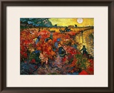The Red Vineyard at Arles, c.1888 Framed Giclee Print by Vincent van Gogh