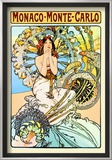 Monaco, Monte Carlo Prints by Alphonse Mucha
