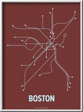 Boston Art by  Line Posters