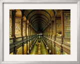 Gallery of the Old Library, Trinity College, Dublin, County Dublin, Eire (Ireland) Framed Photographic Print by Bruno Barbier