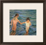 Children in the Sea, 1909 Framed Giclee Print by Joaquín Sorolla y Bastida