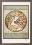 Lorbeergrün Kunst von Alphonse Mucha