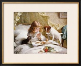 Suspense Framed Giclee Print by Charles Burton Barber