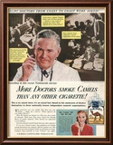 Camels, Cigarettes Smoking Medical, USA, 1946 Art