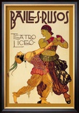 Bailes Rusuos Print by Leon Bakst