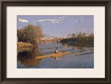 Max Schmitt in a Single Scull, 1871 Framed Giclee Print by Thomas Cowperthwait Eakins