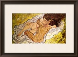 The Embrace, 1917 Framed Giclee Print by Egon Schiele