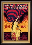 Noces d'Argent del F.C. Barcelona Posters by J. Segrelles