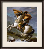 Bonaparte Crossing the Great Saint Bernard Pass, 1801 Gerahmter Giclée-Druck von Jacques-Louis David